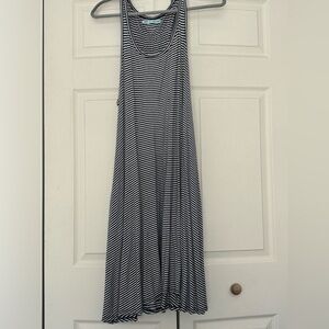Maurices Black and White Striped Midi Dress
